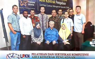 PELATIHAN SERTIFIKASI KOMPETENSI AHLI KONTRAK PENGADAAN CERTIFIED CONTRACT MANAGEMENT SPECIALIST (CCMS)