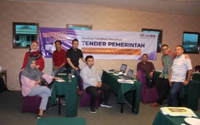 WORKSHOP VENDOR PEDOMAN DAN STRATEGI MENGIKUTI TENDER PEMERINTAH (PRAKTEK LANGSUNG PENGGUNAAN SPSE 4.3, APENDO V.5, DAN SIKAP)