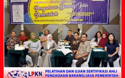 BLENDED LEARNING PELATIHAN DAN UJIAN SERTIFIKASI PENGADAAN BARANG/JASA PEMERINTAH BERDASARKAN PERATURAN PRESIDEN NO. 16 TAHUN