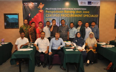 PELATIHAN DAN SERTIFIKASI KOMPETENSI PENGADAAN BARANG/JASA CERTIFIED PROCUREMENT SPECIALIST (CPSP)
